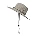 OMECHY Waterproof Outdoor Bucket Hat Summer UV Protection Sun Cap Boonie Fishing Camouflage Hat,Khaki