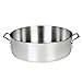 Thunder Group ALSKBP005 Brazier Pot, 24 quart capacity, with cover, 6 mm thick, extra heavy, flat bottom, aluminum, mirror-finish, NSF