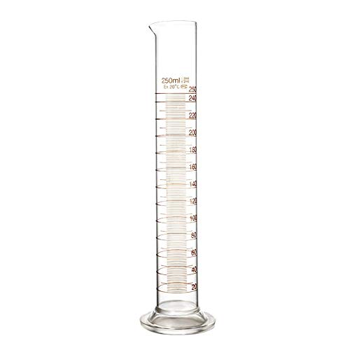 Borosilicate Glass 250ml Graduated Cylinder Measuring Cylinder - Thumbnail 4