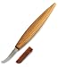 BeaverCraft Hook Knife Wood Carving SK4s Long Knives Spoon Carving Tools 2.4'' Long Handle 7.8'' Spoon Knife Wood Carving Tools Bowl Kuksa Carving Tool Right-Handed Crooked Knife
