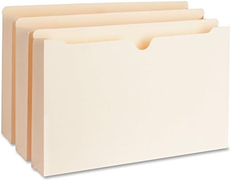 MyOfficeInnovations 3254241 File Pockets 2" Exp. 400 Cap. Legal 50/BX Manila