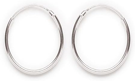 Tomas Jewelry Sterling Silver 20MM Endless Classic Hoop Earrings