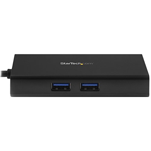 StarTech.com USB C Multiport Adapter - with Power Delivery (USB PD)- USB C to Gigabit Ethernet / 4K HDMI / USB 3.0 Hub