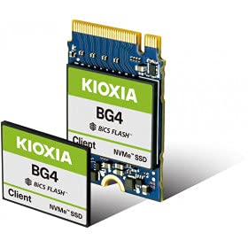 KIOXIA BG4 256GB SSD Internal NVMe PCIe M.2 22330 M.2 NVMe PCIe 3.0 x4 Bulk KBG40ZNS256G