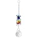 Aiskaer 6pcs Beautiful Colorful Crystal Ball Pendant Chandelier Decor Hanging Prism Ornaments,Crystal Ornament Ball Suncatcher Window Prisms,Feng Shui Faceted Ball