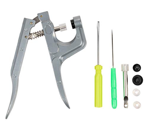 Snap Fastener Kit - 408 Sets of T5 Plastic Snap Buttons with Snap Pliers and Installation Tools for Craft, 24 Assorted Colors, 1/2 Inch Cap Diameter