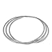 Loralyn Designs Thin Round Stainless Steel Bangle Bracelets for Women (Set of 3)