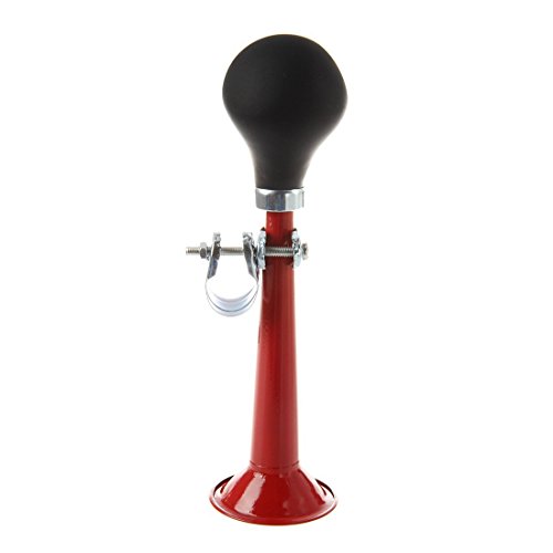 TOOGOO(R) Bicycle Bike Retro Metal Air Horn Hooter Bell Bugle Rubber Squeeze Bulb Red