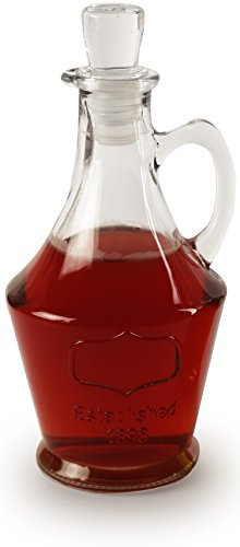 image for Circleware 66686 Yorkshire Olive Oil and Vinegar Glass Dispenser Bottl