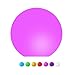 Borelor LED Ball Light, 4.7-Inch Rechargeable Mood Lights Multicolor Changing IP65 Waterproof Indoor/Outdoor Light for Home/Party/Pool/Wedding/Lawn Decoration