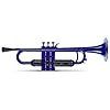 Classic Cantabile MardiBrass ABS Kunststoff Trompete – Perinet-Ventile – 510g leicht – Bohrung: 11,6 mm – inkl. Mundstück und Gigbag – blau