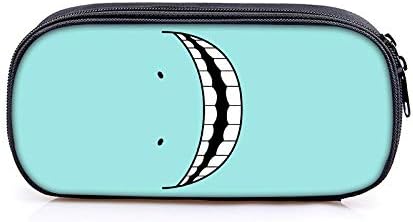 Pencil Case Canvas Students Pencil Large Capacity Pencil Case and Pen Zipper Stationery Supplies Pencil Pouch Environmentally Friendly Materials Assassination Classroom Student Anime Pencil Case, A