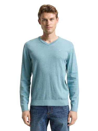 Tom Tailor Pull pour Homme, 39104 - Tourmaline Melange, XS