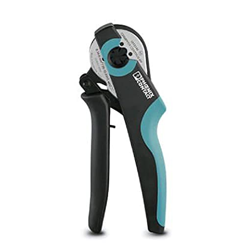 Phoenix Contact Crimfox Centrus 10H Crimping Pliers, 2 mm x 4 mm² Wire End Ferrules, 0.14 mm² -10 mm² Insulated Wire End Ferrules, Black/Green
