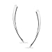 Silverline Jewelry 925 Sterling Silver Double Lines Crawler Climber Ear Cuff Earrings