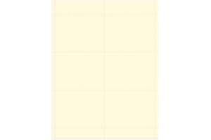 Name Badge Productions - 4 Inch x 3 Inch Color Name Badge Inserts - Micro-Perforated Paper - Easy to Customize - 500 Pack (Ivory)