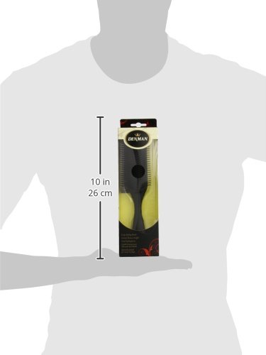 Denman 9 Row Styling Brush, Black, Medium