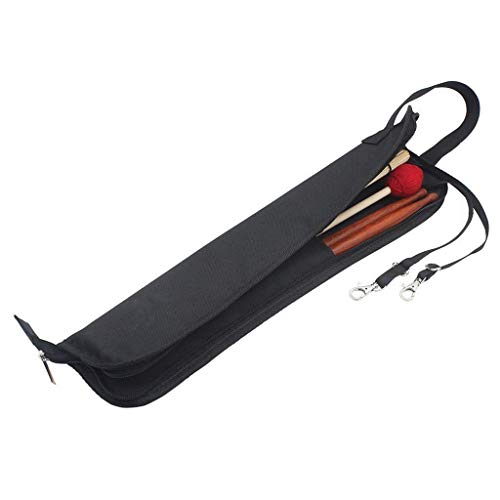 Nrpfell Waterproof storage bag for drum sticks Case holder Black