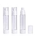 Noverlife 3 Pack 50ml/1.7oz Airless Vacuum Pump Toiletry Travel Bottles, Airtight Makeup Cosmetics Refillable Plastic Dispenser Containers, Leak Proof, TSA Approved, Ideal for Cream Gel Moisturizers