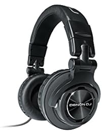 Denon DJ HP1100 | Professional Over-Ear DJ Headphones with 180-degree Cup Swivel & Leather Carry Bag (53mm driver / 3500mW input)