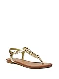 GUESS Women's Sian T-Strap Sandals