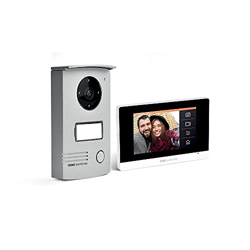 SCS Sentinel, PVF0040, drahtgebundene Video-Türsprechanlage, 2-Draht-Video-Türsprechanlage mit 4,3 „ Touchscreen, Türstation, Türklingel, Adapter, VisioDoor 4.3+, 5 Jahre Garantie