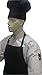 Chefskin BLACK Big & Tall 2X XXL Chef Hat Extra 2 in. Velcro Adjustable
