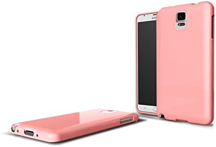 Galaxy Note 4 Case, Cellto [Scratch Resistant] Super Slim Case / Cover with TPU Bumper [SM-N910S / SM-N910C] with HD Screen Protector (Baby Pink)