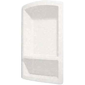 solid surface shower shelf