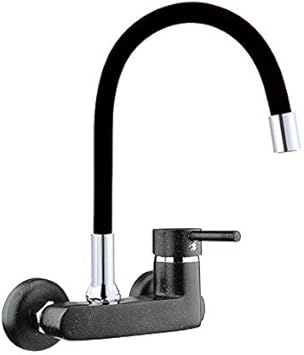 Atco Wandarmatur Flexo Granit Schwarz Spultischarmatur Flexibler Auslauf Kuchenarmatur Wasserhahn Waschtischarmatur Armatur Wandmontage Kuche Spule Ausgussbecken Garten Gastronomie Ehm Einhebel Amazon De Baumarkt
