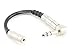 CablesOnline 4inch 3.5mm Stereo Female to 1/4inch (6.35mm) Professional Premium Grade Stereo Right Angle Plug Audio Adapter, AV-A33CR