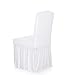 Anself Pleated Solid Ruffled Stretchable Removable Washable Dining Chair Cover Spandex Seats Slipcover for Wedding Party Hotel