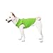Gooby Fleece Vest Dog Sweater - Lime, Large - Warm Pullover Fleece Dog Jacket with O-Ring Leash for Small to Medium Dogs