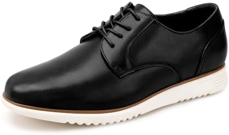 Amazon.com | HEEZ Mens Dress Shoes Black, Split Leather Oxford