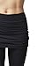 TLC Sport UK Women's Figure Firming Slimming Shaping Waisted Gathered Tights/Leggings Pants with Skirt