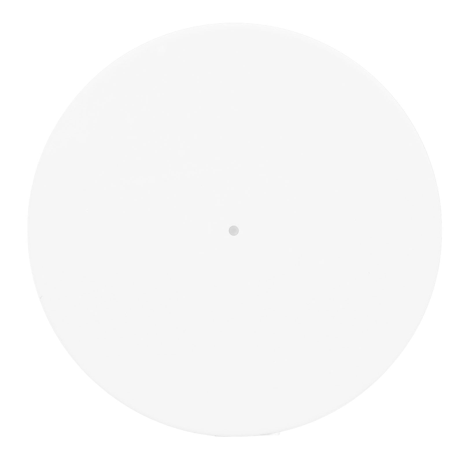 Acrylic Turntable Mat, Record Platter Slipmat Replacement for All Standard 12 Inch Record Players, Reduce Static Dust Noise (Bright White)