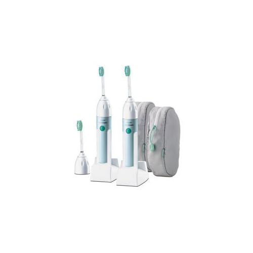 Philips Sonicare Elite Premium Edition Toothbrush with Quadpacer ***Twin Pack*** (2 Handles, 3 Standard brush... image