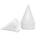 Konie 45KBR Rolled Rim, Poly Bagged  Paper Cone Cups, 4.5oz, White (Case of 5000) primary