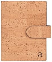 Arture Design's Cork Leather Cedar Passport Wallet 100% Vegan and Eco-Friendly Natural+Brown