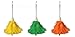 Supply Guru Genuine Feather Hand Dusters, Hanging Loop, Feathers Dyed Assorted Colors Pack Of 3