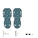 SEAST Lawn Aerator Shoes, Newest Designed 26 Spikes and 8 Adjustable Straps, Heavy Duty Spiked Sandals for aerating Your Yard, Lawn, Roots & Grass, Universal Size Fits All, 3 Shovels Included (Green)