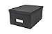 Bigso Gustav Photo/DVD Storage Box, Dark Grey