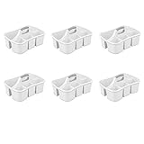 Sterilite 15888006 Divided Ultra Caddy, White Caddy