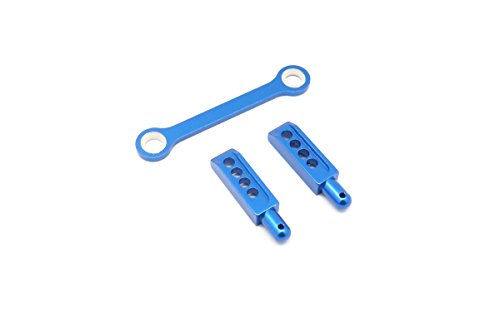 Traxxas 1/16 Mini E-Revo, Mini Slash Upgrade Parts Aluminum Rear Body Post With Mount - 3Pcs Blue