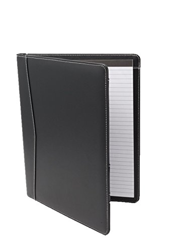 Executive PU Leather Portfolio, designed for professional meetings and interviews, Padfolio with legal pad and business card slots (-502)
