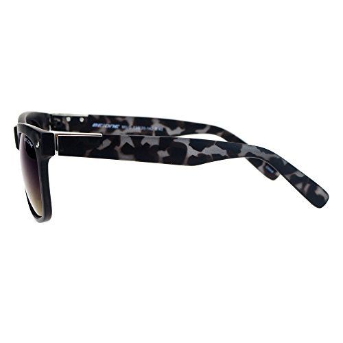 Polarized Lens Sunglasses Classic Square Frame Unisex Black Tort, Blue Mirror