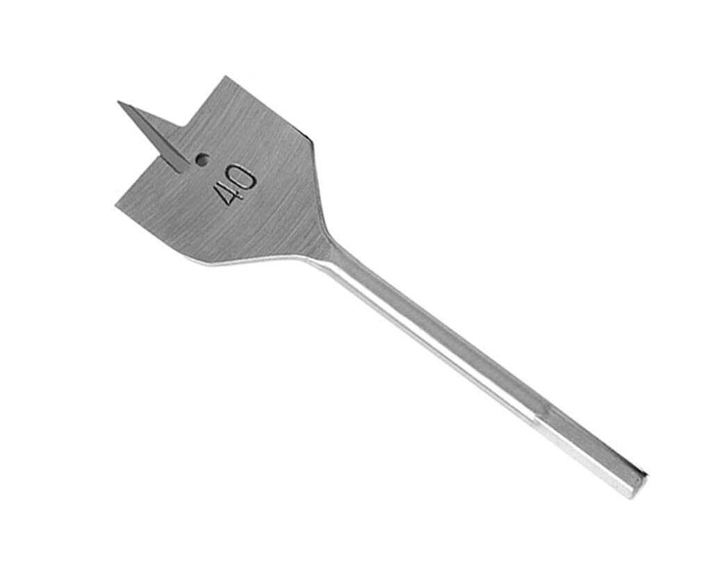 EsportsMJJ 40Mm Flat Spade Wood Drill Bit Hex Shank Woodworking Spade Drill Bit Hole Cutter - 40Mm