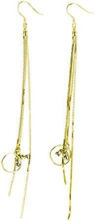 The Castle Flirt 925 Sterling Silver Hanging Earings (18k Gold Plated)