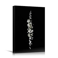 Canvas Wall Art White Floral Arrangement Bouquet Expressive Floral Multicolor Photography Romantics - 12x18 inches