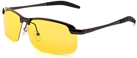 LICHUN Yellow Night Vision Polarized Sunglasses Glasses for Driving Fishing